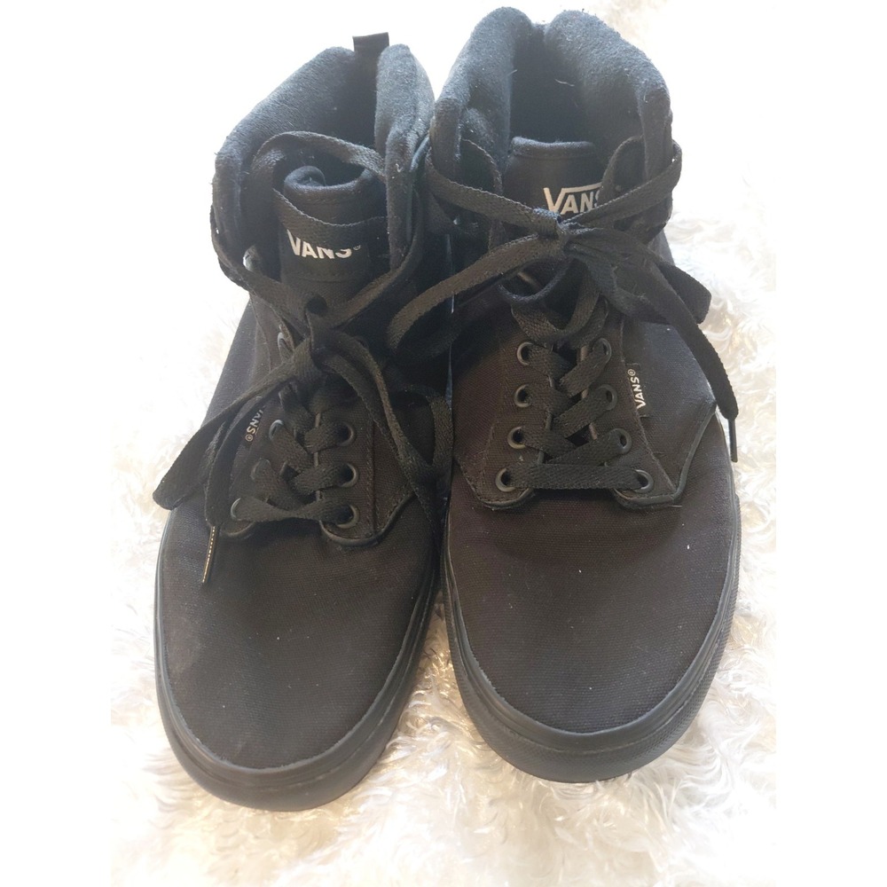 Vans Sk8-Hi high-top Black/Black/Black Canvas Men Sz 10